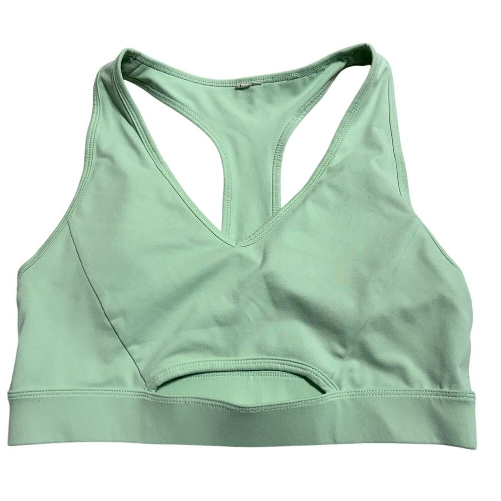 Fabletics Sports Bra Racer Back Small Mint Green Workout Athleisure Activewear